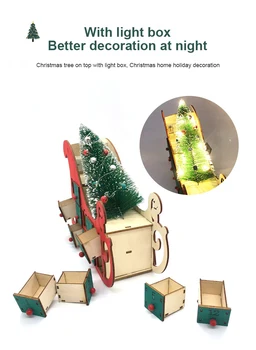 Vroče Prodajo 24 Odštevanje Božični Koledar Doma Sani Koledar Lesene Božični Okraski, Polje 2021 Novo Leto, Božič Darilo Doma Dekor