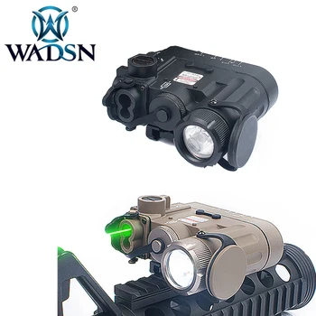 WADSN Airsoft DBAL-D2 Večfunkcijsko Taktična Svetilka IR Laser Zeleni Laser 300 Lumen LED DBAL Baterije Primeru WEX454 Orožje Svetlobe