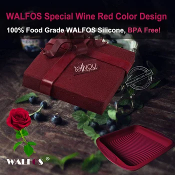 WALFOS Food Grade Non-Stick Silikonski Večplastna Pravokotne Oblike Silikona Kruh Pan Toast Kruh Plesni Pladenj za Torto Plesni Peko Orodja