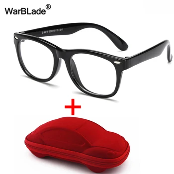 WarBLade Otroci Kratkovidnost Recept Očala Fant Dekleta, Otroci, Optični Okvir Očala TR90 Silikonski Računalnik Pregleden Očala