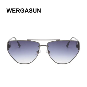 WERGASUN Nova sončna Očala, Ženske Kovinsko Retro sončna Očala Moške blagovne Znamke Oblikovalec Očala oculos de sol UV400