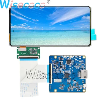 Wisecoco 6 Inch Rollable Prilagodljiv OLED 2160*1080 LCD-Zaslon 48 Zatiči Zaslon 1mm s HDMI za MIPI Voznik Odbor