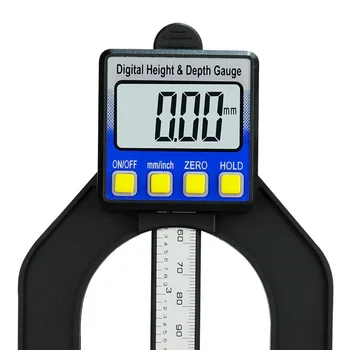 XCAN Digitalni Globino profila LCD Višina Merilniki Čeljusti Z Magnetno Noge 0-80 mm Za Usmerjevalnik Mize Lesnoobdelovalnih Orodja za Merjenje