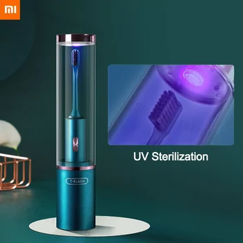 Xiaomi T-Flash Električno zobno Ščetko Sonic Vibrator Beljenje Zob sezone krtačo glave z UV Sterilizacija Pokal za Ustno Higieno