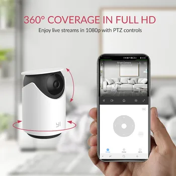 YI Dome Kamera U 1080P Varnosti IP Cam Wi-Fi Doma nadzorni Sistem Zaznavanja Obraza Zasebnosti Način Night vision 360° Za hišne Ljubljenčke AI