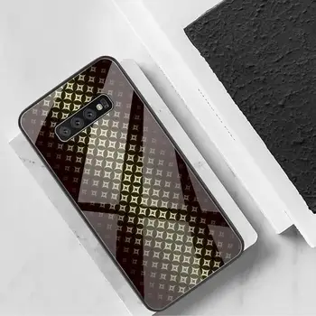 YJZFDYRM Črna Tehnologija Luksuzne Luksuzni Telefon Primeru Kaljeno Steklo Za Samsung S20 Plus S7 S8 S9 S10 Plus Opomba 8 9 10 Plus