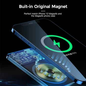 YKZ Magnetni Brezžično Polnjenje MIni Power Bank 4000 mah Univerzalne Zunanje Baterije MagSafe Magnet Powerbank za iPhone pro max 12