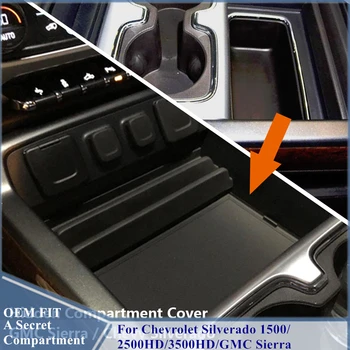 Za GMC Sierra 1500 2500HD 3500HD in Chevrolet Silverado 1500/2500 HD/3500 HD sredinski Konzoli Skrivnost Pokrov Predalčka