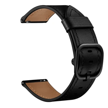 Za Huawei Watch GT2E Pravega Usnja Pasu Trak Zamenjava 22 mm Black ročno uro Smartwatch Pasu za huawei gt2e.