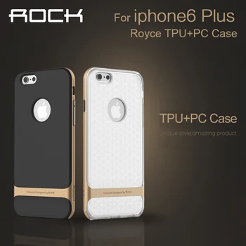 Za iphone 6 6s plus 5.5 primeru okvir nazaj primeru luksuznih kritje, Rock royce tpu+pc jasno primeru za iphone 6 6s plus primeru brezplačna dostava