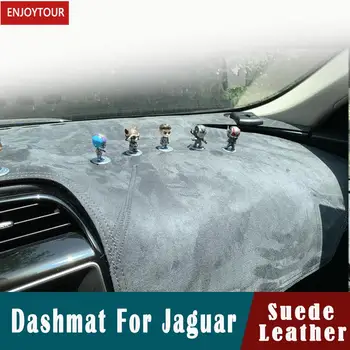 Za Jaguar XE XF XJ XJL F-TEMPO Antilop Usnja Dashmat nadzorni Plošči Zajema Dash Pad Mat preprogo avto dodatki Styling