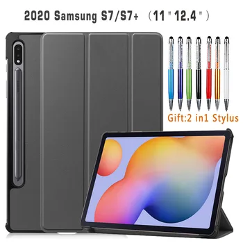 Za leto 2020 Samsung Galaxy Tab S7 11 Plus 12.4 SM-T970 T975 Tablet Flip Smart ohišje Za Samsung S7 11 T870 T875 Zložljivo Stojalo Primeru