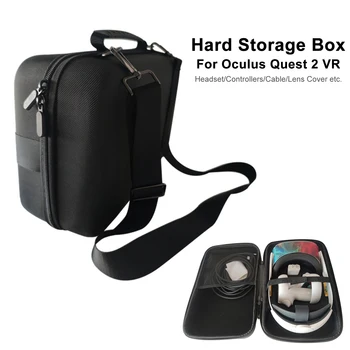 Za Oculus Quest 2 VR Slušalke Potovanja Vrečka Trda Zaščitna torbica za Shranjevanje Polje Za Quest 2 Krmilniki in Kabelski Pribor