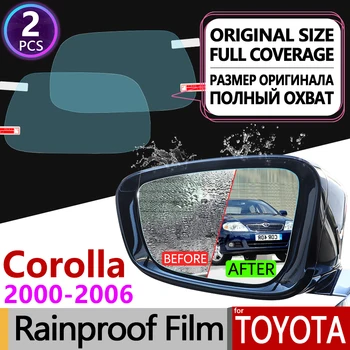 Za Toyota Corolla E120 E130 2000 - 2006 Polno Kritje Anti Meglo Film Rearview Mirror Rainproof Anti-Fog Filmov Pribor 120 130