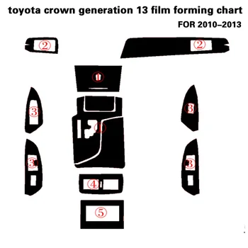 Za Toyota krono generacije 12/14 Samolepilni Avto Nalepke Ogljikovih Vlaken Vinil Avto nalepke in Nalepke Avto Styling Dodatki