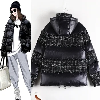 Zimski modni plus velikost ženske plašč s kapuco Debel toplo ropa de para novih chaquetas mujer invierno ženske jakne