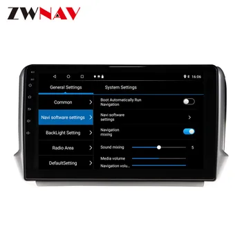 ZWNAV Android 10 Avto video predvajalnik Za Peugeot 2008 208 serije 2012-2018 avto radio, GPS Navigacija 360 Surround View