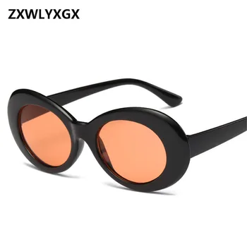 ZXWLYXGX Ženske Ovalne sončna Očala sončna Očala Mode Moški Ženske Letnik Očala Ženske Moški Prozorne Leče, sončna Očala UV400