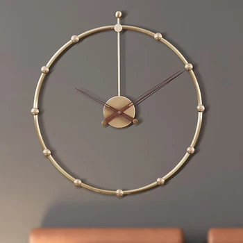 Čisti baker preprosta stenska ura izklop modno osebnost Nordijska dnevna soba dekorativni ura