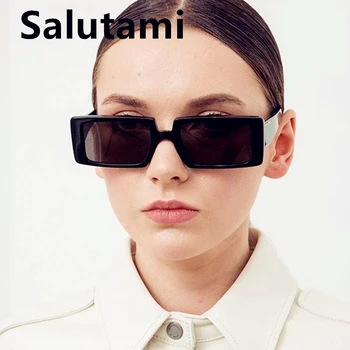 Črna Zelena Kvadratnih ženska sončna Očala 2020 Moda Luksuzne blagovne Znamke Majhne Gradient Pravokotnik sončna Očala Ženska Elegantna Odtenki Leopard