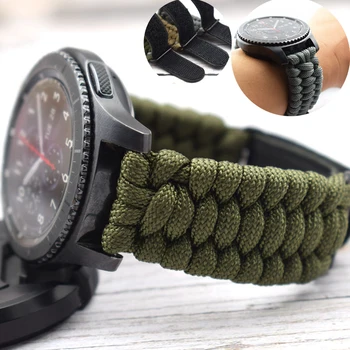 Šport Pleteni Band za Samsung Galaxy Watch 3 41mm 45 mm Najlon Watchabnd Zapestnica za Huewei Watch GT 2e Vrv Trak Usnje Zaponko