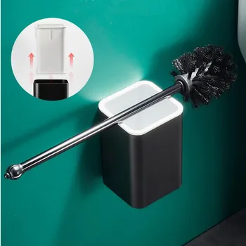 Ščetko imetnik kopalnica aluminij material nohtov, prosta, enostavno čiščenje črnim čopičem kopalniške opreme