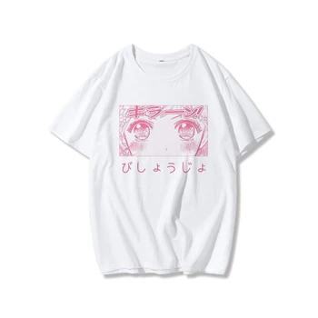 Ženske T-shirt Japonski Anime Risanke Sailor Moon Svoboden Tisk Kratek Rokav Harajuku T-majice Poletje Kawaii O-Vratu Modni T-shirt