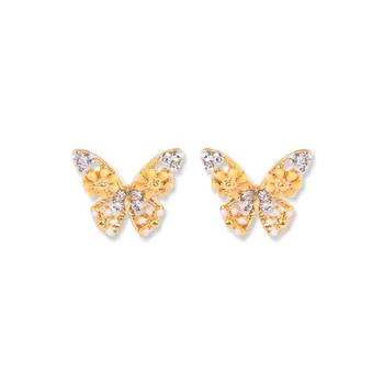Ženski Uhani, Modni Nakit Osebnost Živo Beautiful Butterfly Stud Uhani Priložnostne Romantično Študent Uhani 2019 Nova