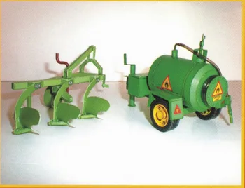 1:32 češka Zetor 7745-7211 Traktor Smešno DIY 3D Paper Card Model Stavbe Določa Gradnja Igrače Izobraževalne Igrače, Vojaški Model