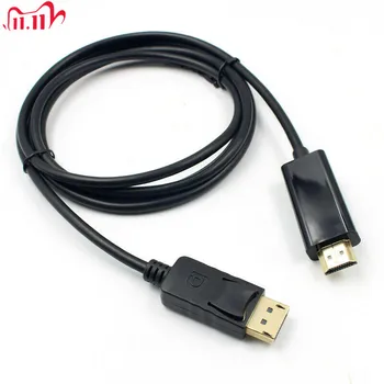 1,8 M 6 M Displayport DP Za HDMI Moški Adapter Pretvornik-Kabel za Prenosni računalnik, Projektor HDTV DP za HDMI Adapter GT