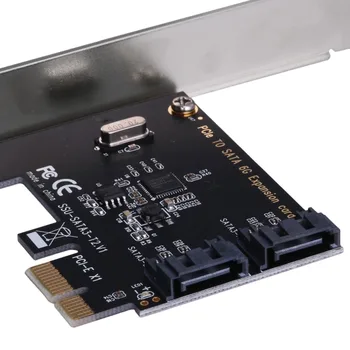 1 Nastavite PCIe PCI Express SATA3.0 2-Vrata Priključki SATA III, 6 G Krmilnik Širitev Sim Adapter za PCIe 2.0