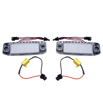 1 Par 12V 3W LED Avto Tablice Svetlobe Število Ploščo Lučka Visoko Kakovostne LED Luči, Primerni Za KIA Carens / Ceed / Rondo