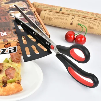 1 PC Pizza Škarje Rezilo iz Nerjavečega Jekla, Škarje, Rezano Pizza s Snemljivo Lopatico