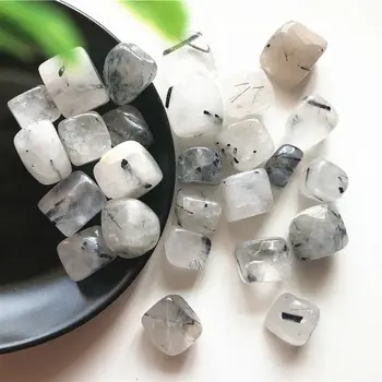 10-20mm Naravno Črne Lase Rutilated Quartz Crystal Cube Zdravilnimi Kristali Reiki Naravnih Kvarčni Kristali 100 g
