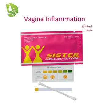 100 Kosov Ženskih Self-test Kartice Ginekološki Vnetje Žensk Zdravje Self Test Papir Vaginalne Testiranje Trakovi Intimnih