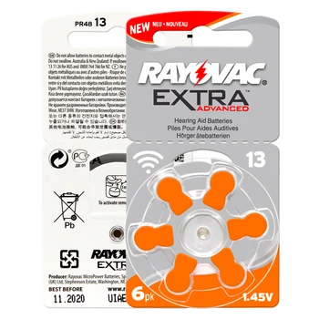 10card (60PCS) Rayovac Extra High Performance Cink-Zrak 1.45 V 10/A10/PR70 .13 A13 P13 PR48 .312/A312/PR41Hearing Pomoči Baterije
