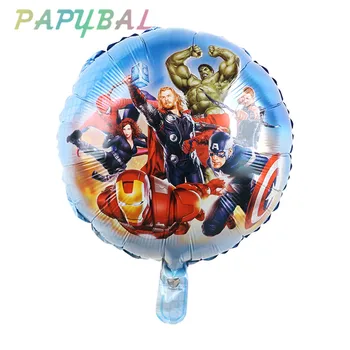 10pcs 18 inch Avengers Super Junak Baloni Spiderman, Hulk Folija Balon Otrok Rojstni dan Dekor Dobave Fant je Fant Igrače