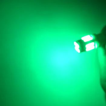 10pcs T10 W5W 7020 10 SMD LED 194 168 Klin Zamenjava Povratne armaturne Plošče Lučka Super Svetla Bela Modra zelena, roza 12V