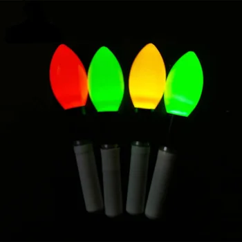 10pcs/veliko Svetlobe Palico Rumena/Rdeča/Oranžna Lightstick Žareče Palice LED Svetlobna Float Orodje za Nočni Ribolov Plovec Opremo B442