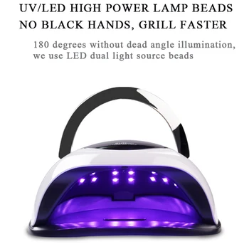 120W UV Lak lučka 36 LED inteligentni indukcijske hitro za lase lak za Nohte fototerapijo lepilo nail art terapija s svetlobo peko svetlobe orodje