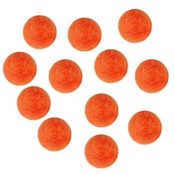 12pcs 36 mm Oranžna Mini Nogometne Žoge Foosballs Zamenjava Tabela Nogometne Žoge na obrazec Okolju Prijazne Plastike
