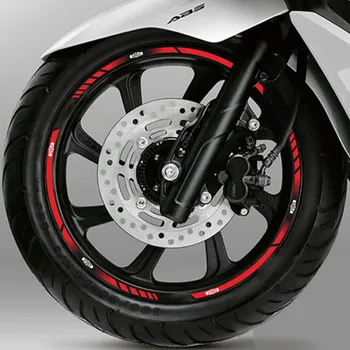12Pcs motorno kolo, Kolesa Nalepke moto Reflektivni notranjo zaščito Platišča pnevmatike decal Za YAMAHA XSR 700 900 155 17inch xsr700 xsr900