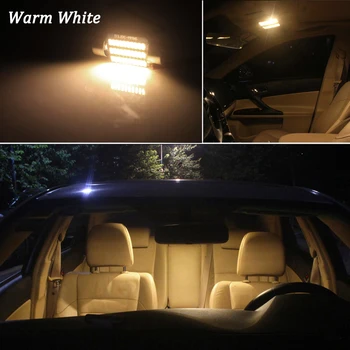 13Pcs kot nalašč Bela Napak Canbus LED notranjosti Nečimrnosti Ogledalo Dome Zemljevid Trunk luči Komplet Za Volkswagen VW Tiguan 5N (2009+)