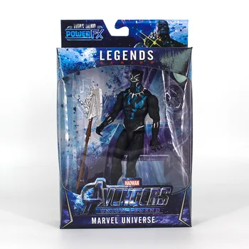 15 CM Marvel Superheroj z Orožje, Premično Žareče Lutka Avengers 4 Iron Man Captain America Black Panther Thanos