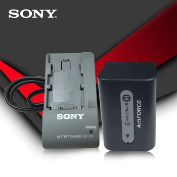 1pc/veliko Sony Original NP-FH70 NPFH70 NP-FH60 DCR-DVD650 HC52 SX40 litijeve baterije Digitalna kamera, Baterija + Polnilec