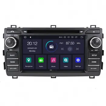 2 din 2013 Za Toyota Auris Android 10 Multimedijski predvajalnik, zaslon avto video avdio Radio, GPS navi vodja enote auto stereo