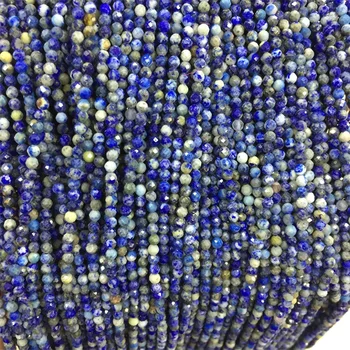2 mm Naravnih Ruby Peridot Lapis lazuli Smaragdno Kamen Gladko Rdeča Modra Zelena Gemstone Osnovo Za DIY Nakit, Ogrlica, Zapestnica, Da