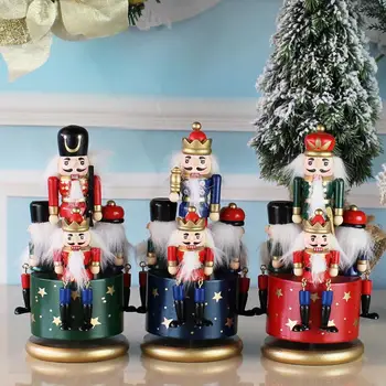 20 cm Nutcracker Vojak Music Box Lutkovno Dekor Božični Okraski, Obeski Namizje Okraski Božično Darilo