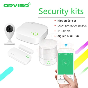 2018 Orvibo ZigBee Smart Home Security Kit pro Controller Hub Smart Remote Control,Zigbee Senzor Gibanja Vrata & Okno Senzor