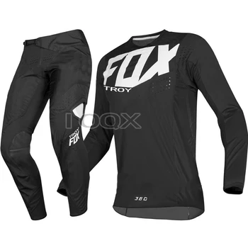 2019 TROY Fox MX 360 Kila Dirke Jersey Hlače Motokros Umazanijo kolo Šport MTB ATV Moške Siva Set Gear